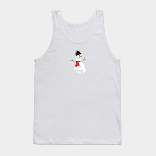 Snowman with baby foot print Tank Top